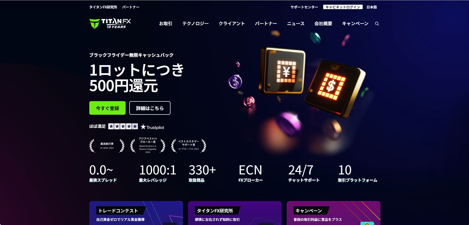 海外FX業者人気ランキング